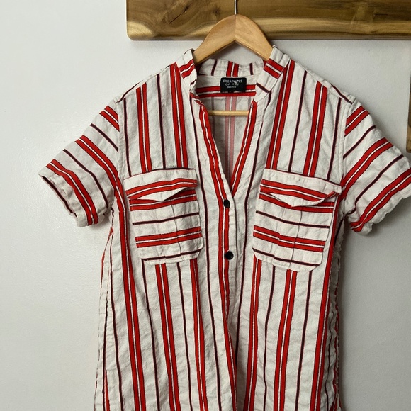 Creatures of the Wind Striped Shirt Dress Size 6 - Picture 1 of 3
